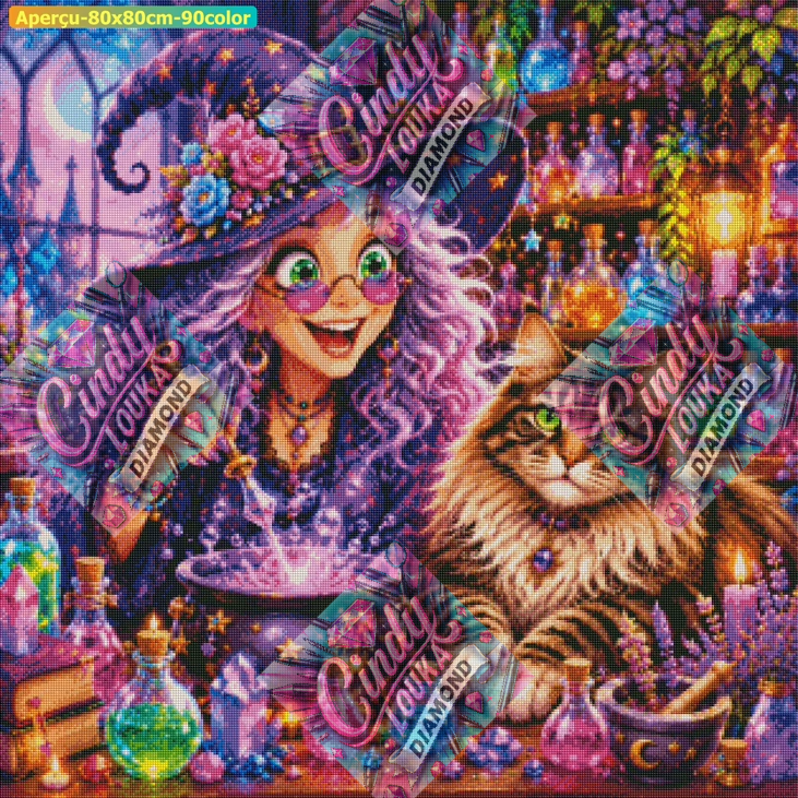 Les Potions de Minuit 80x80 cm