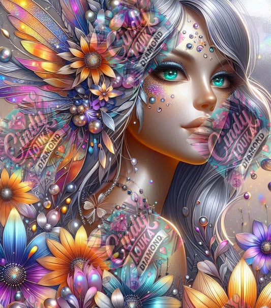 La Fée Cristalline 70x70 cm