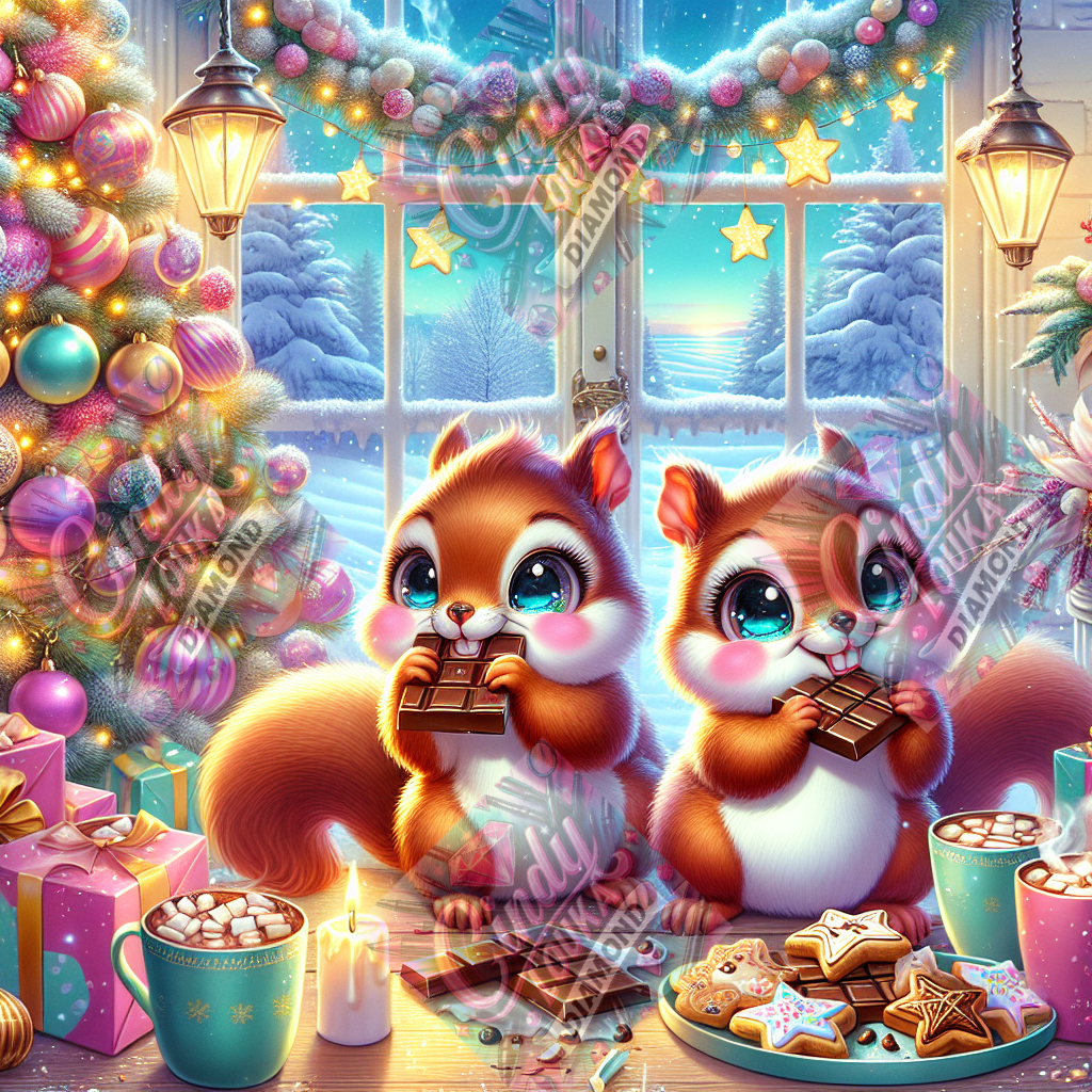 Mission Chocolat pour Noël Magique 70x70 cm