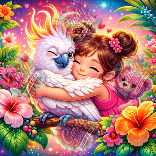 Tendresse Enchantée 60x60 cm