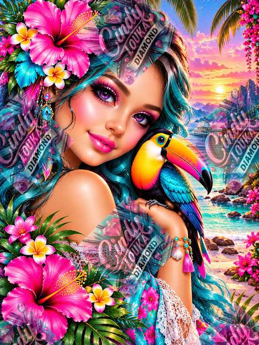 La Belle de Tahiti 60x80 cm