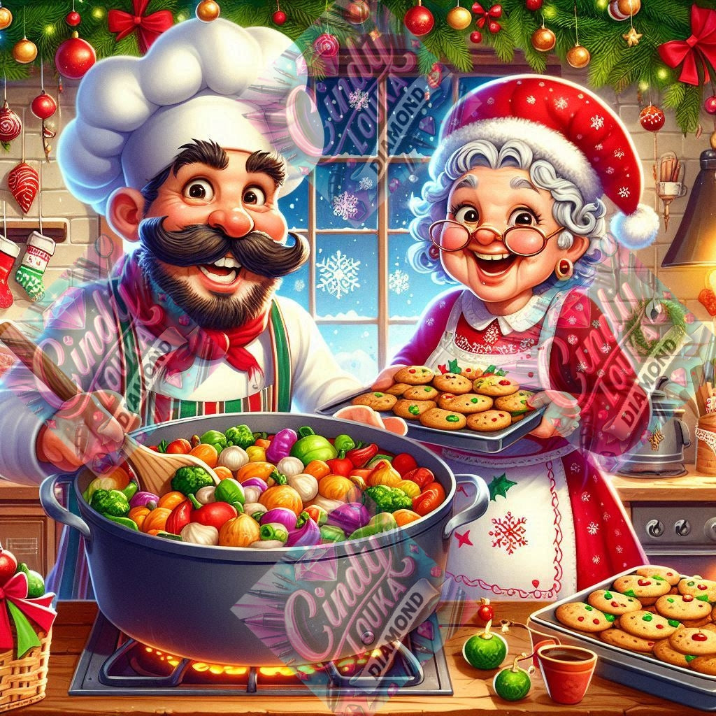 Duo de Chefs 70x70 cm