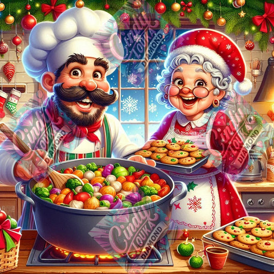 Duo de Chefs 70x70 cm