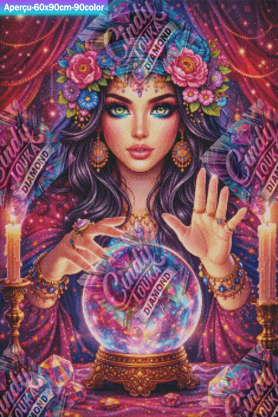 Mystère au Cœur du Cristal 60x90 cm