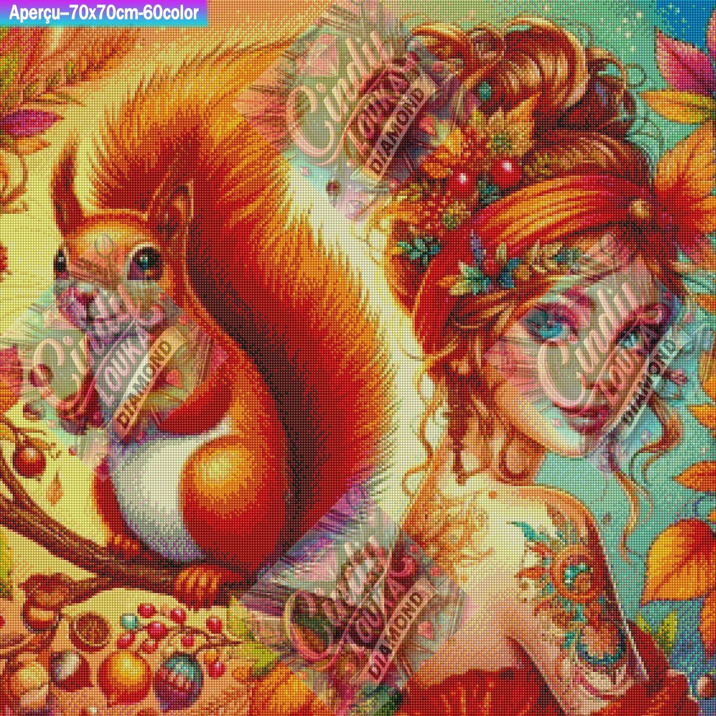 Couleurs d Équinoxe 70x70 cm