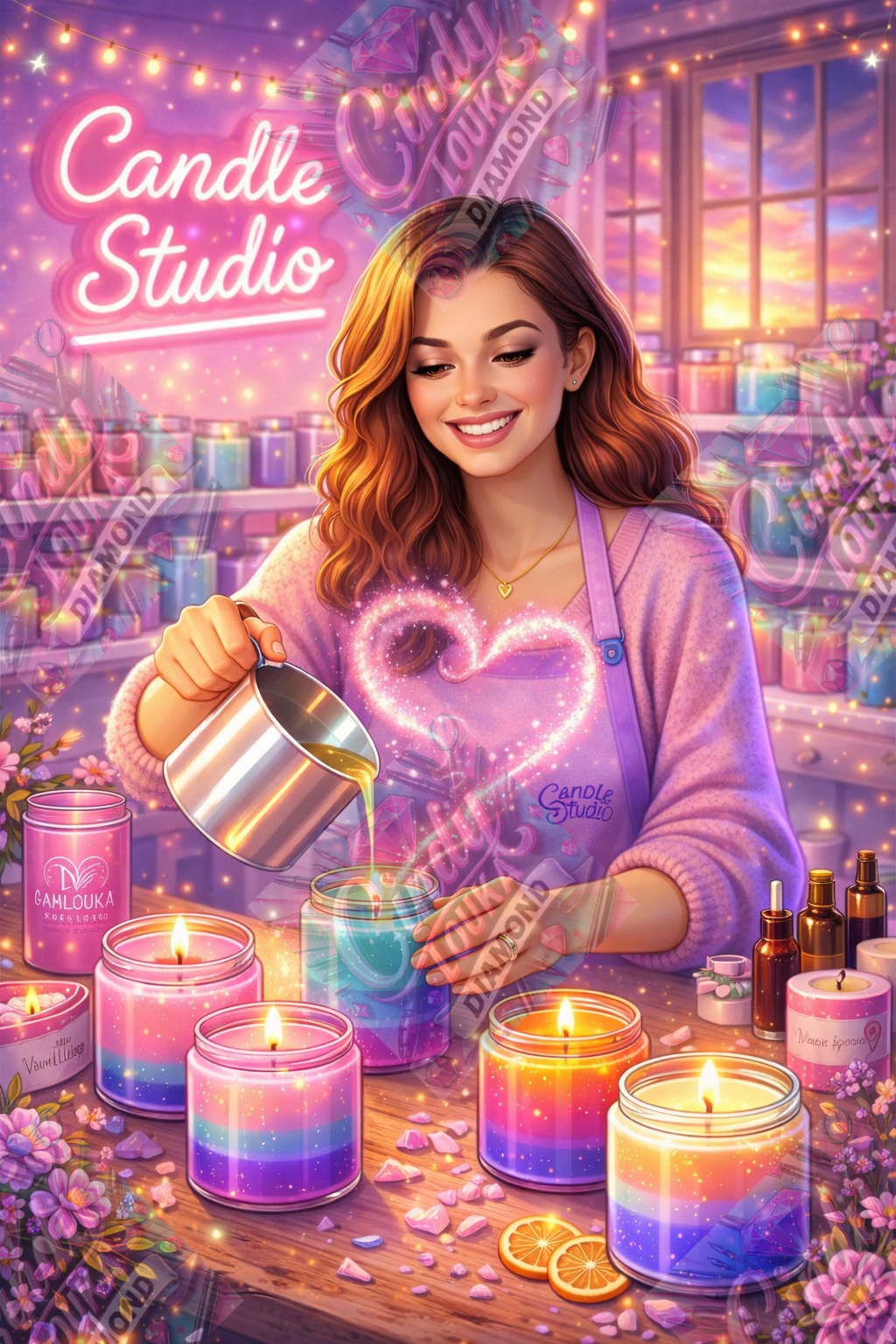 La Magie Candle Studio 60x90 cm