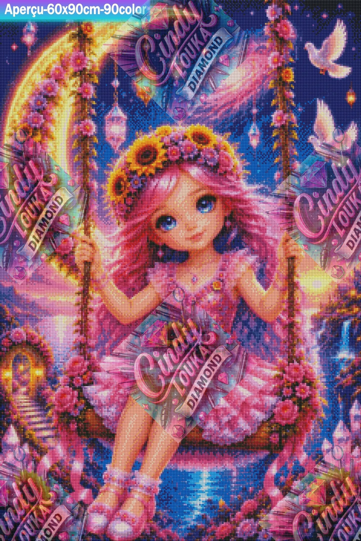 Lune de Cristal 60x90 cm