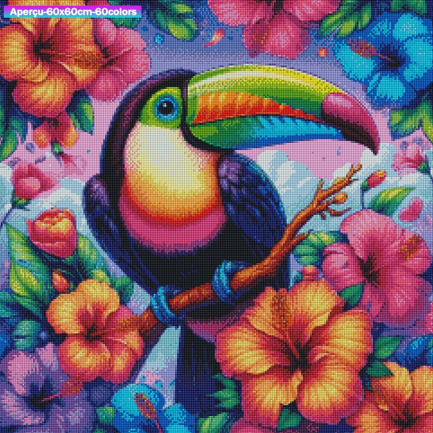 Toucan Paradise 60x60 cm