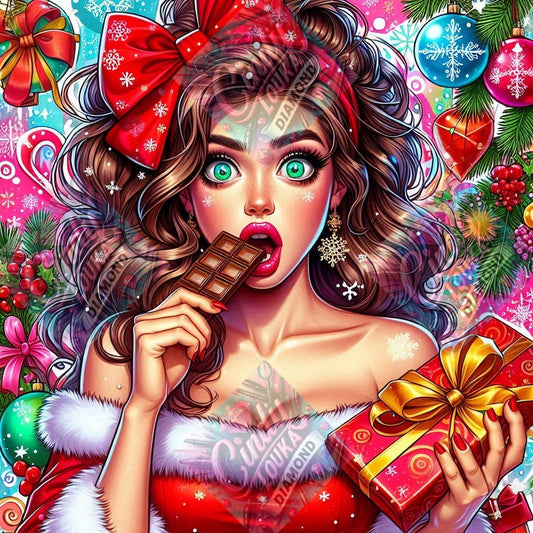 Un Noël à Croquer 70x70 cm