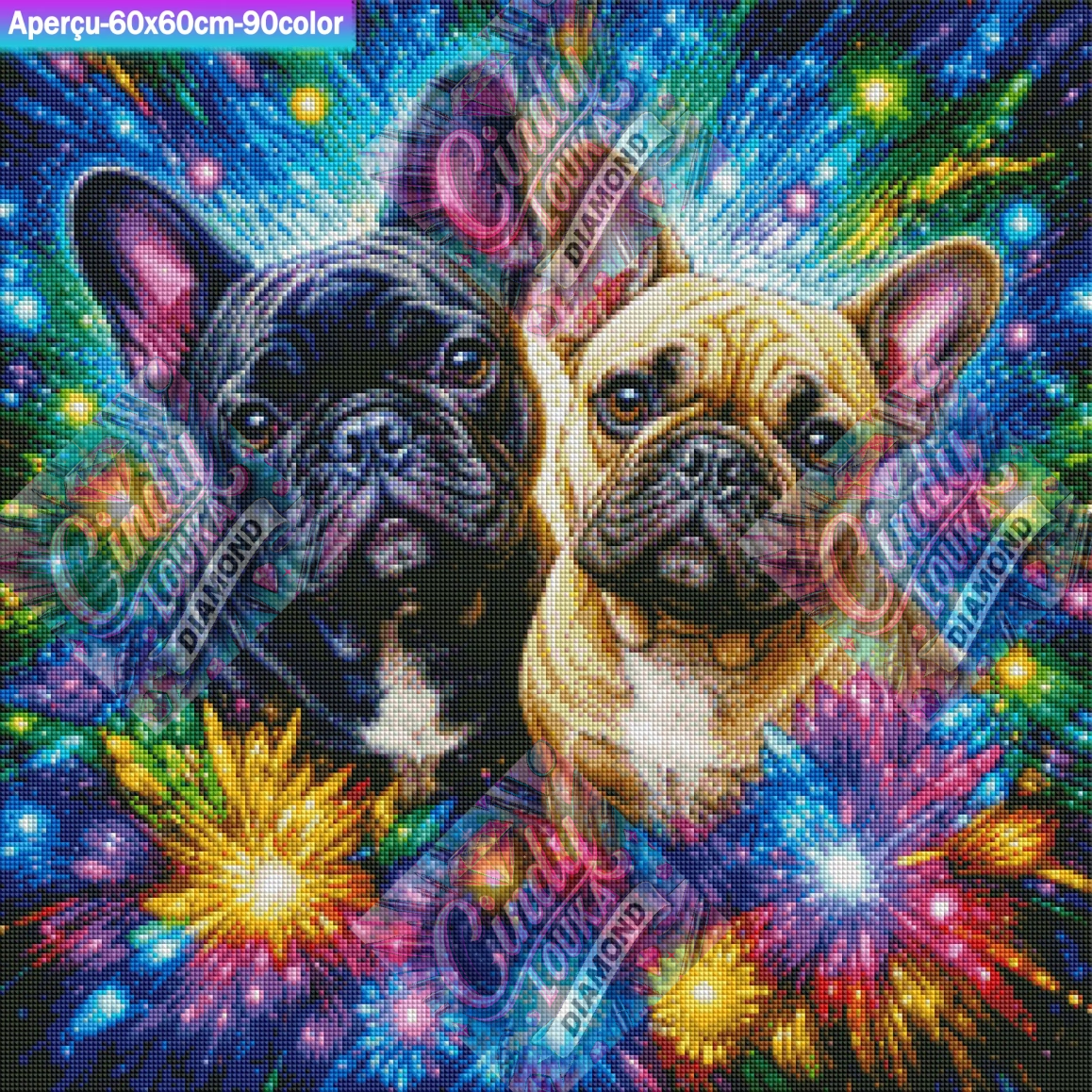 Les Complices Stellaires 60x60 cm
