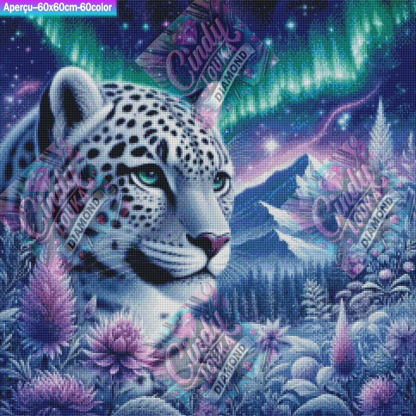 Gardien des Aurores Boréales 60x60 cm