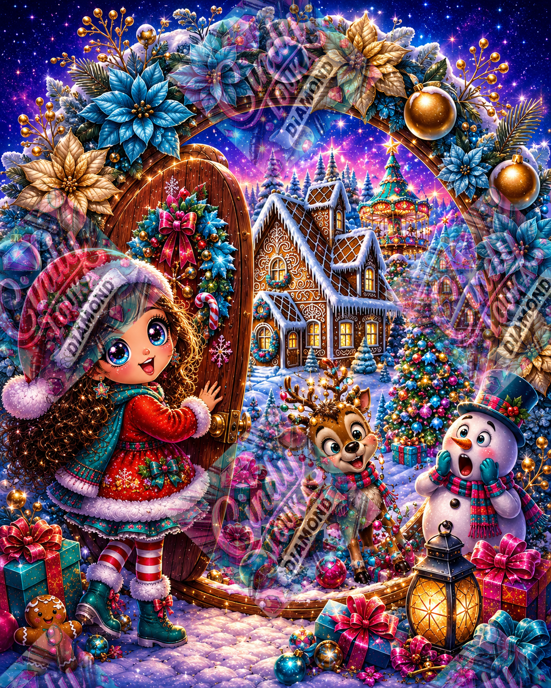 Le Passage Magique de Noël 60x75 cm