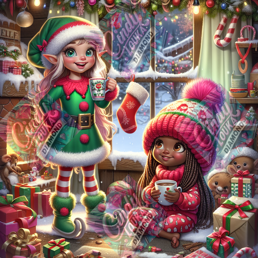 Pyjama Party de Noël 70x70 cm