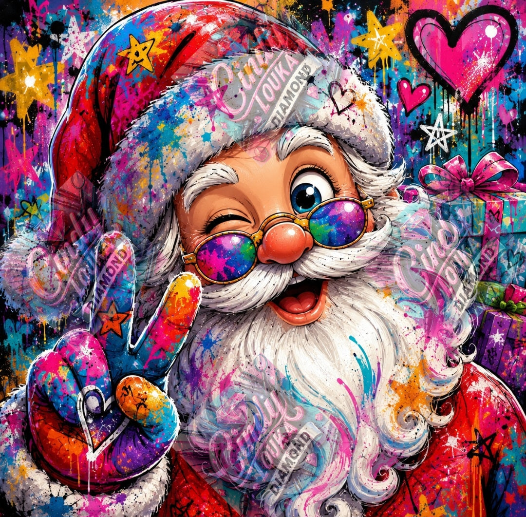 Clin d'œil de Noël 70x70 cm