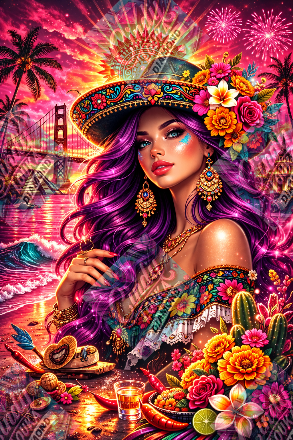 Beauté Mexicaine 70x105 cm