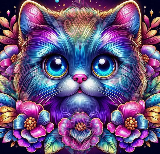 Félin Flamboyant 60x60 cm