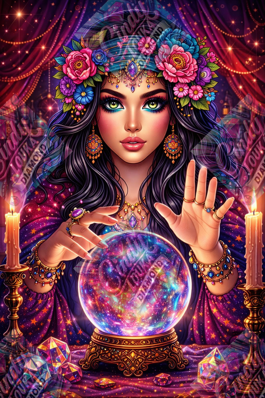 Mystère au Cœur du Cristal 60x90 cm