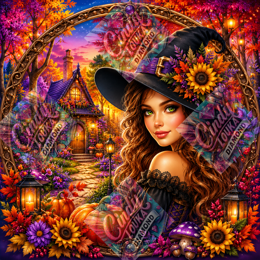 L'Éclat de la Sorcière d'Automne 80x80 cm