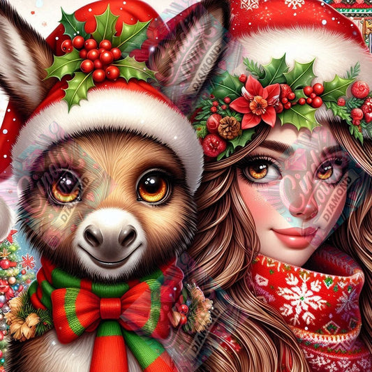 Complices de Noël 70x70 cm