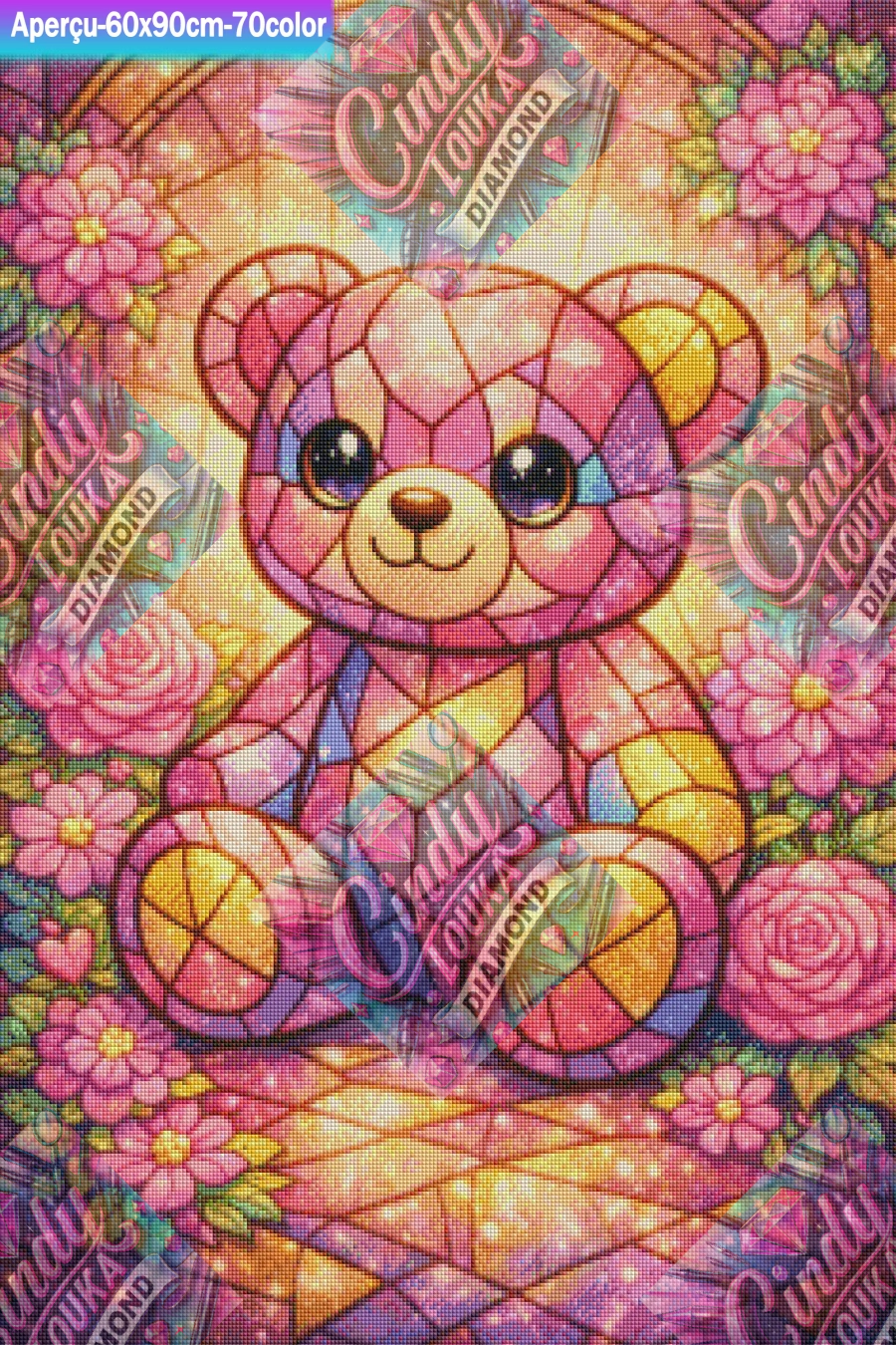 Nounours Cristallin 60x90 cm