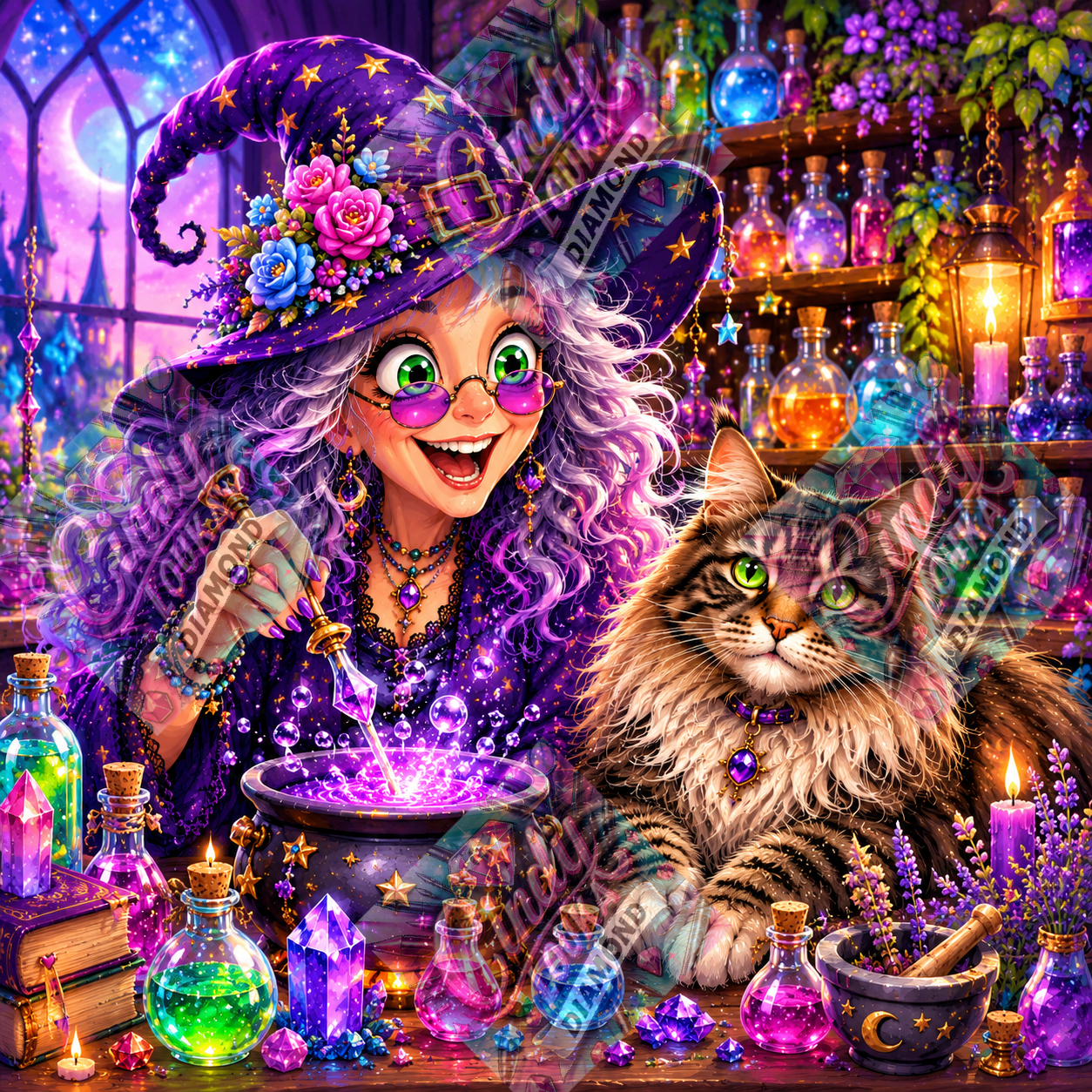 Les Potions de Minuit 80x80 cm
