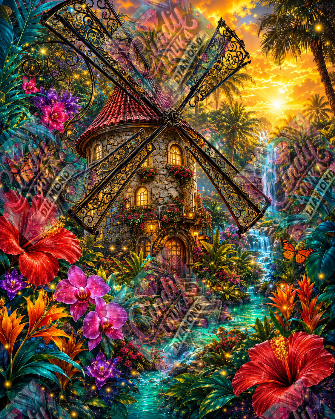 Le Moulin du Soleil d’Or 60x80 cm