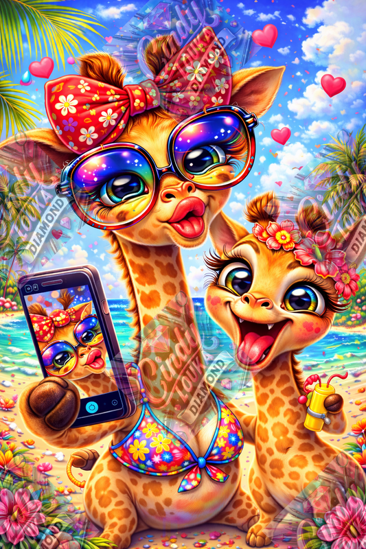 Duo Tropical en Folie ! 60x80 cm
