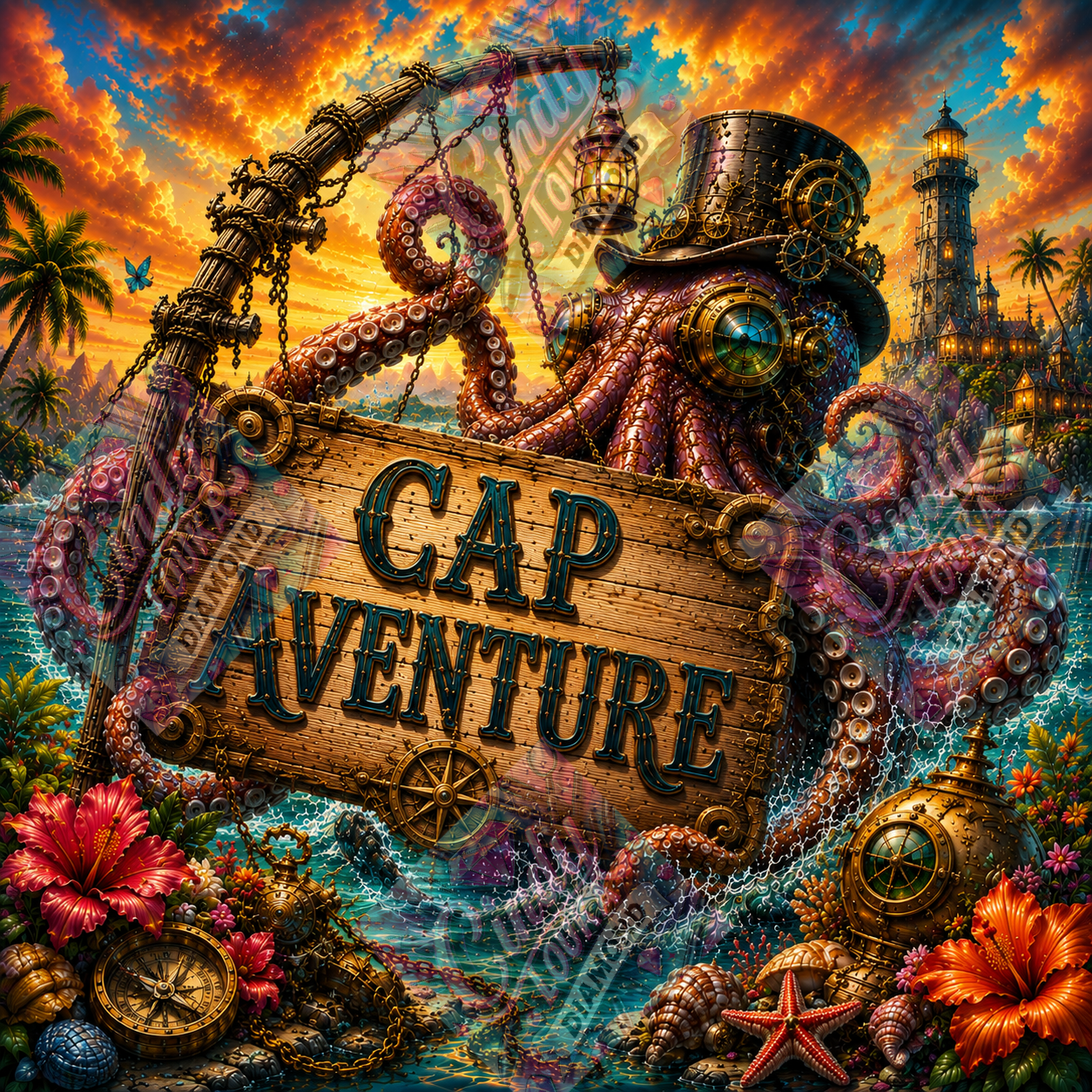 Cap Aventure 80x80 cm