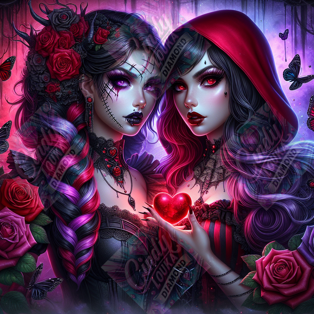Beautés Maudites 70x70 cm