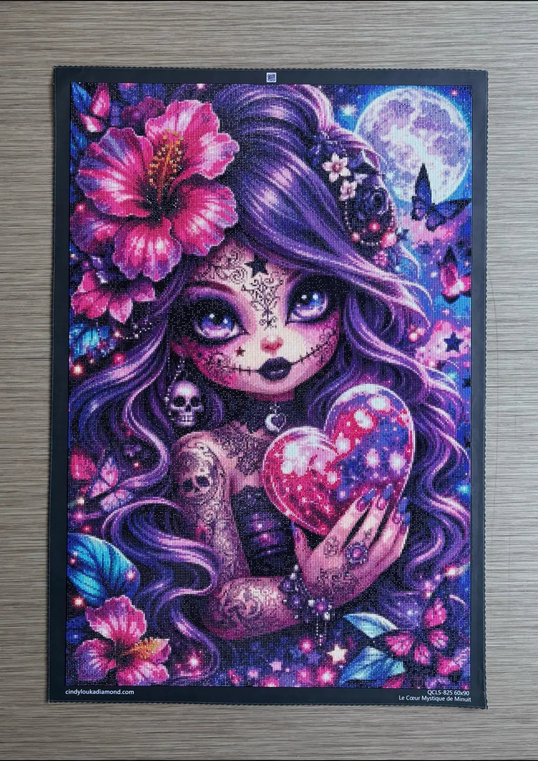 Le Cœur Mystique de Minuit 60x90 cm