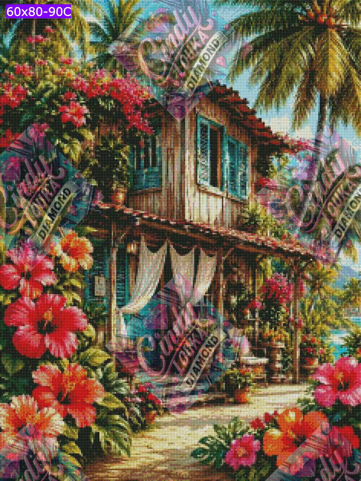 Douce Escapade Exotique 60x80 cm