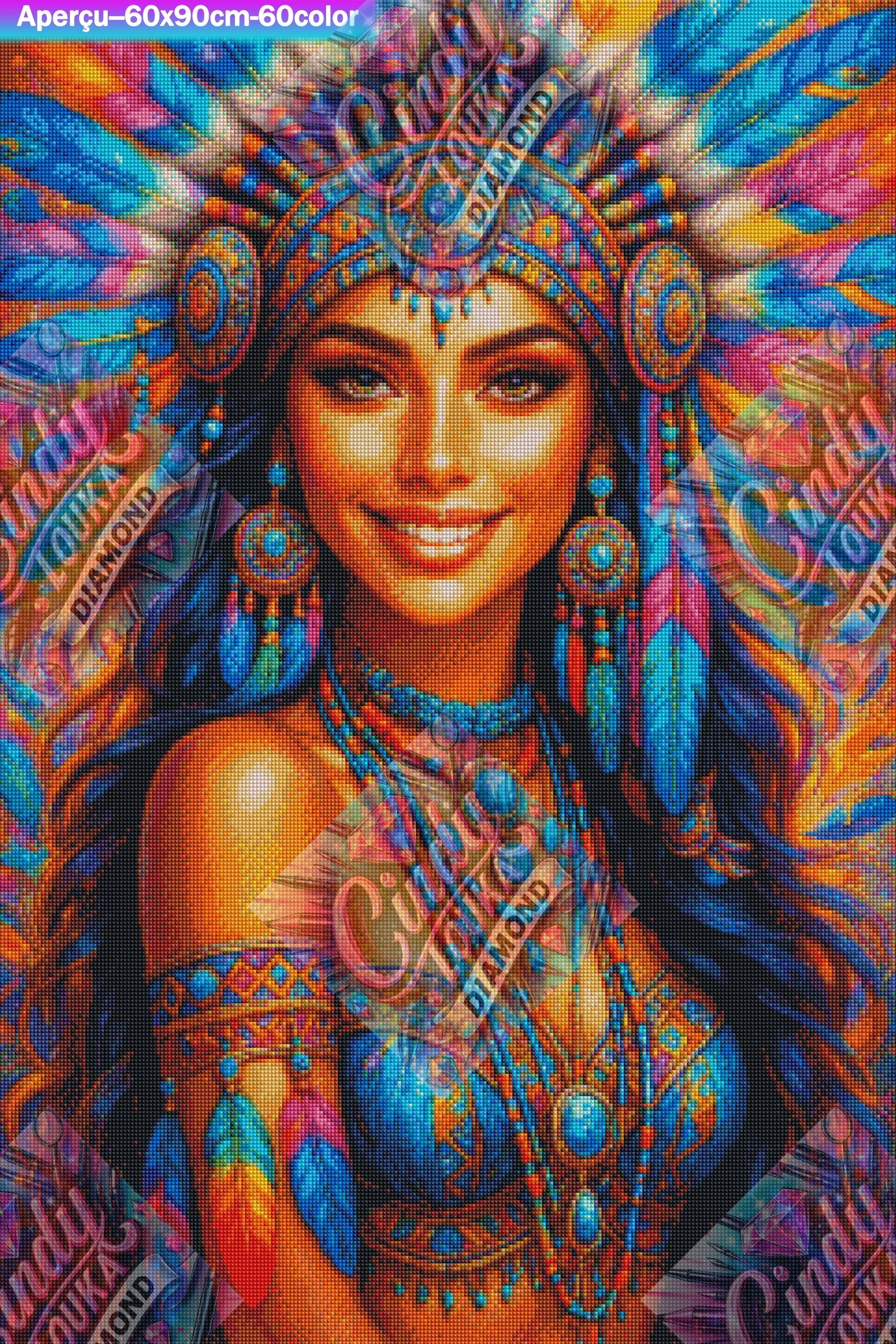 Beauté Tribale Éternelle 60x90 cm