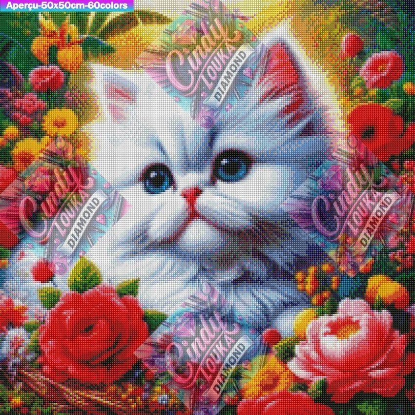 Beauté Féline 50X50 cm