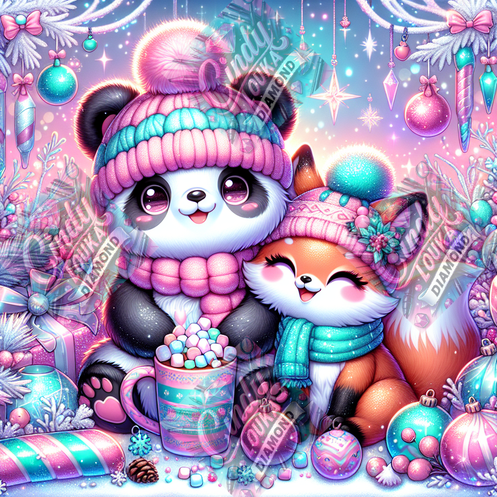 Tendresse Givrée 60x60 cm