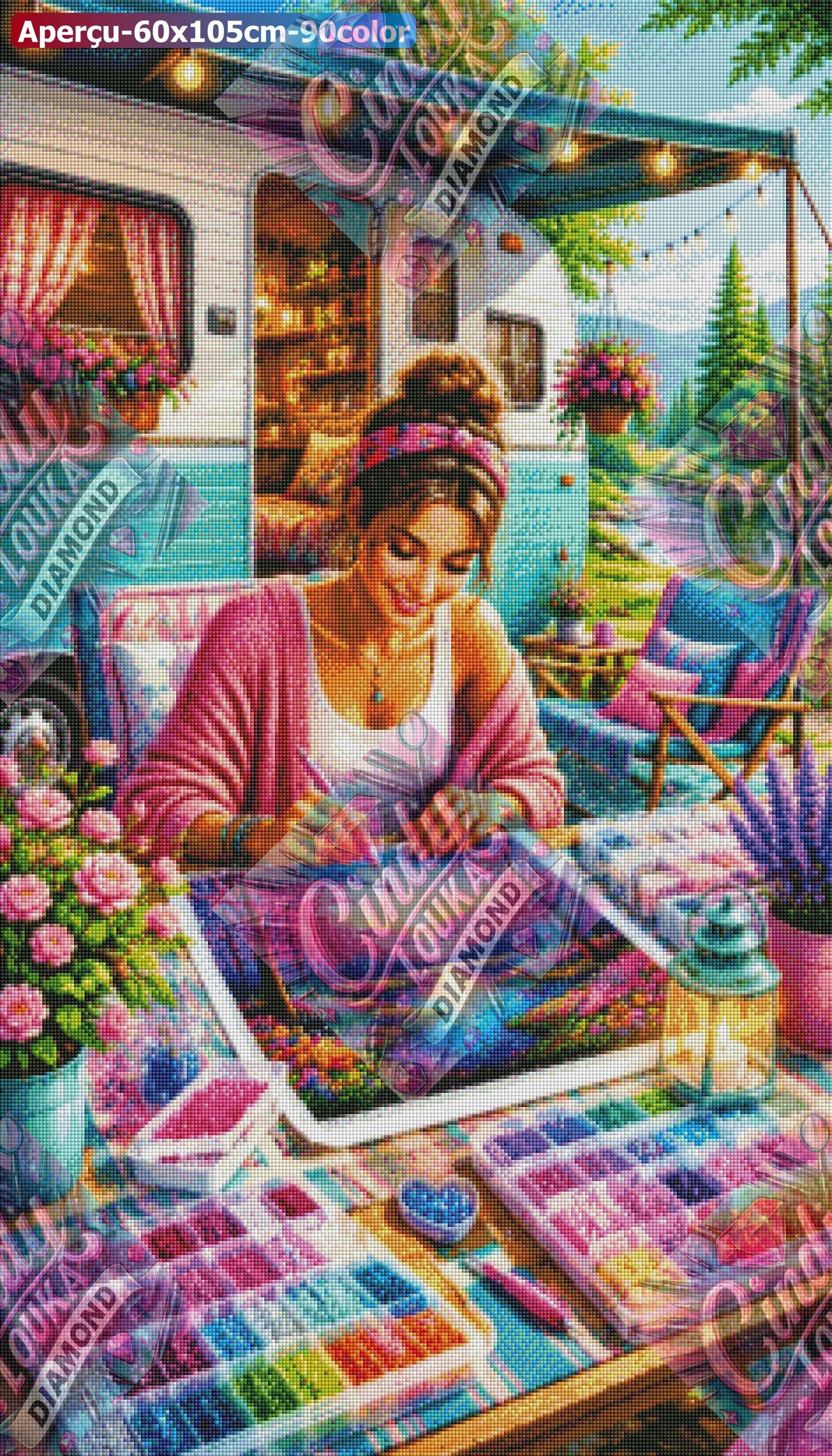 Escapade Diamond Painting 60x105 cm