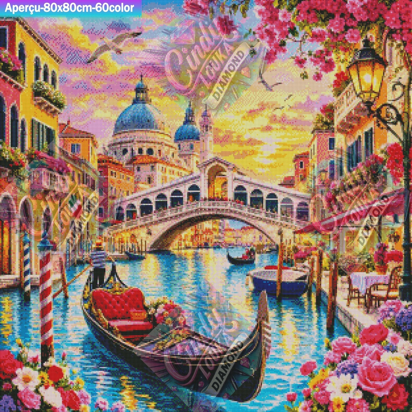 Sous le Ciel de Venise 80x80 cm