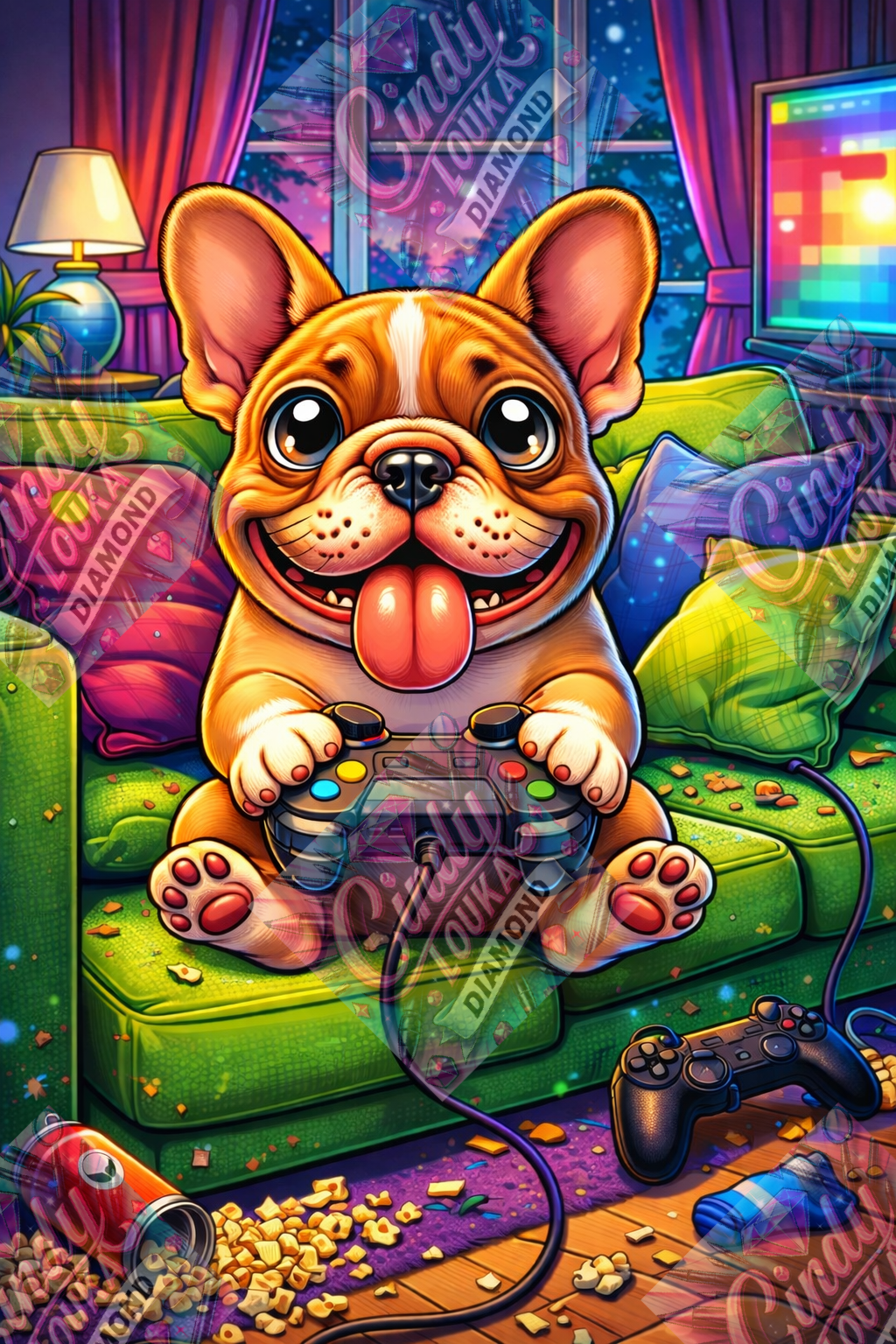 Ptit Gamer d Amour 60x90 cm