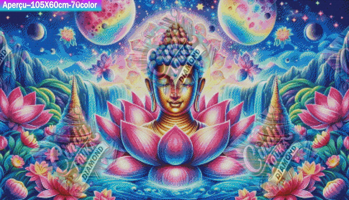 Le Lotus des Mondes 60x105 cm