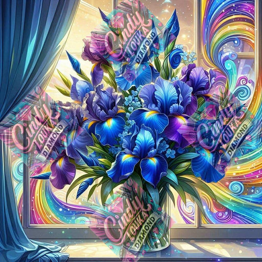 Eclats D'Iris 50x50 cm