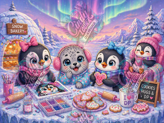 Cookies, Câlins et Créativité 80x60 cm