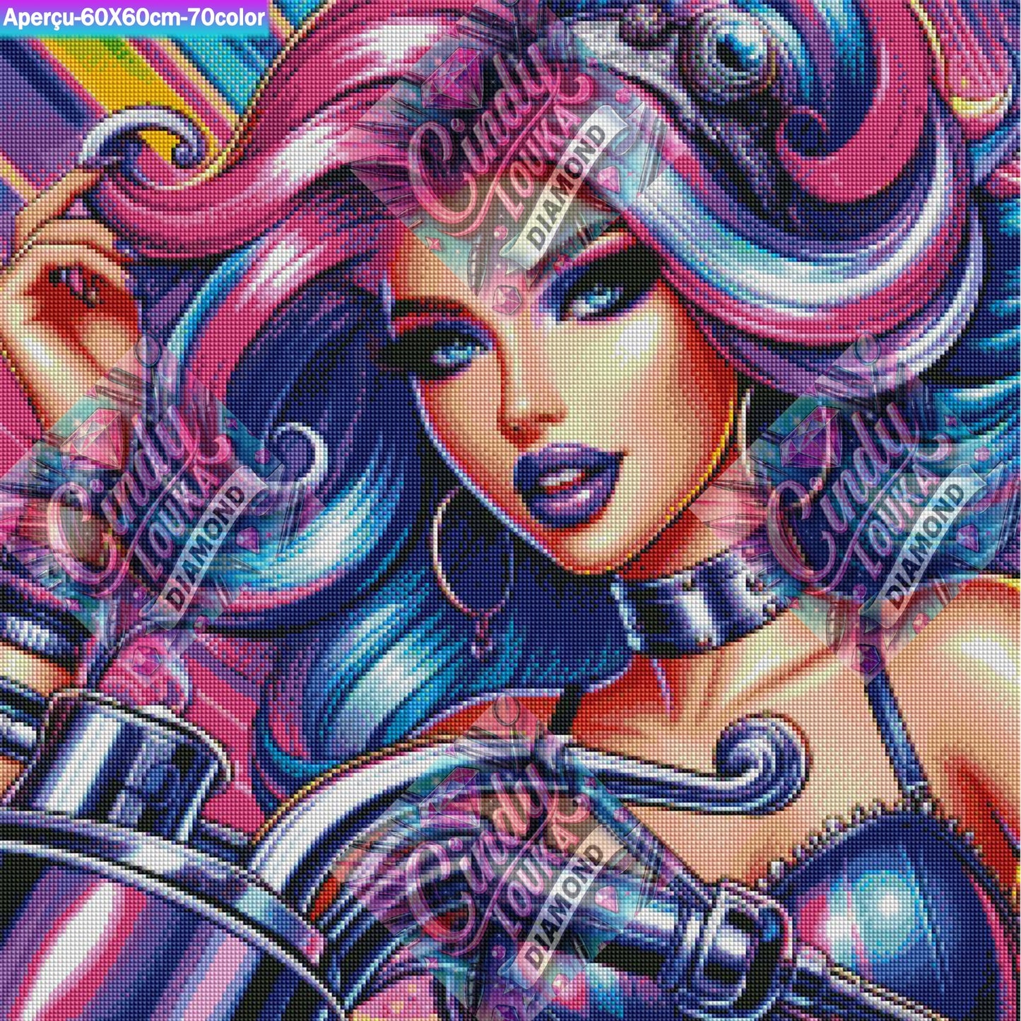 Rebelle Chromatique 60x60 cm