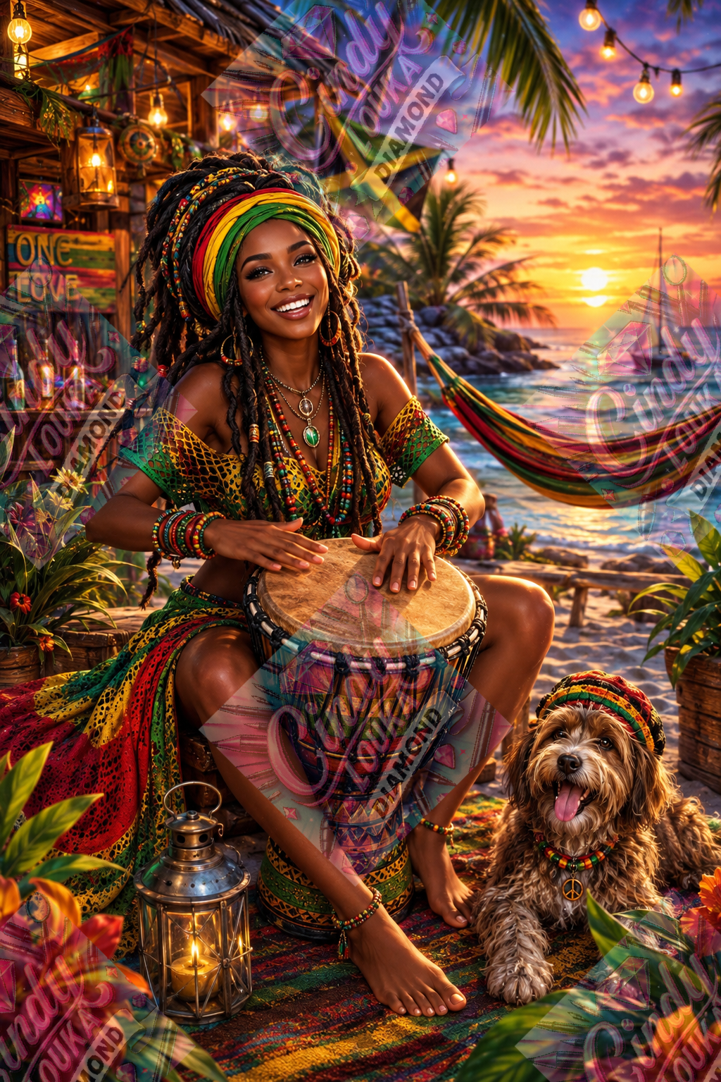 Sunset Reggae 60x90 cm