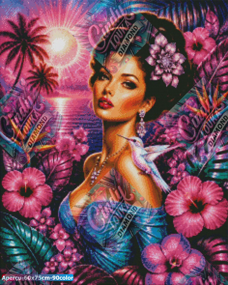 La Belle du Paradis 60x75 cm
