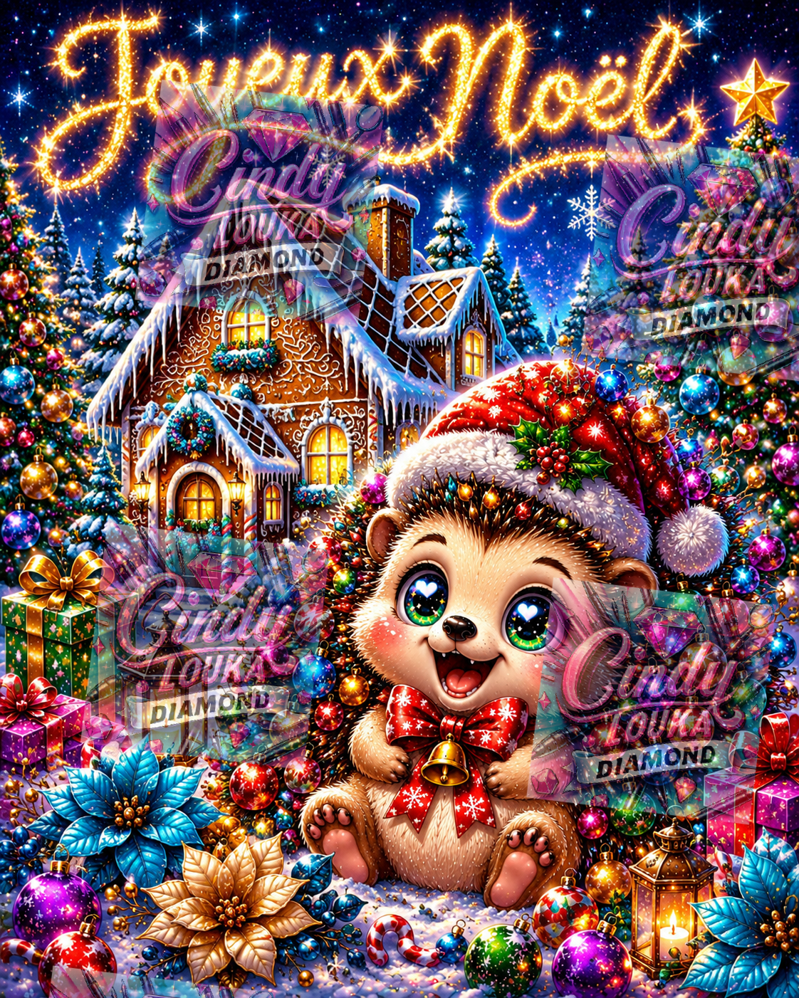 Un Noël Piquant de Magie 60x80 cm