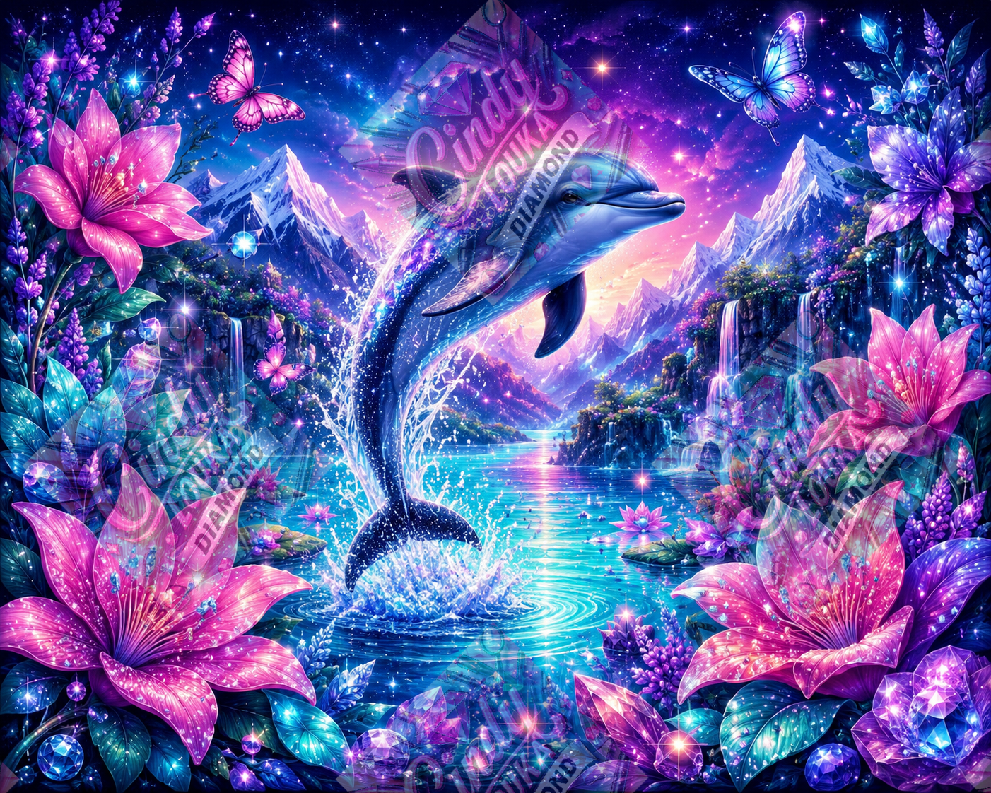 Le Joyau du Lagon Mystique 80x60 cm