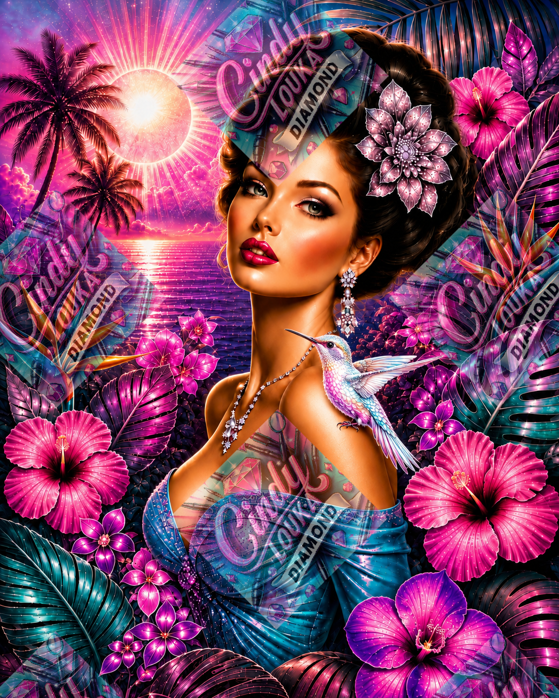 La Belle du Paradis 60x75 cm