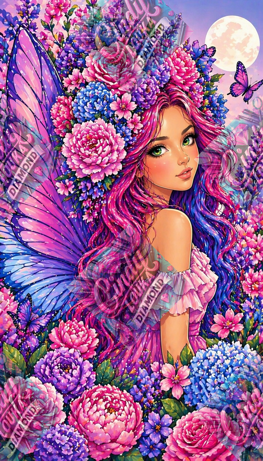Fée Florale Enchantée 60x105 cm