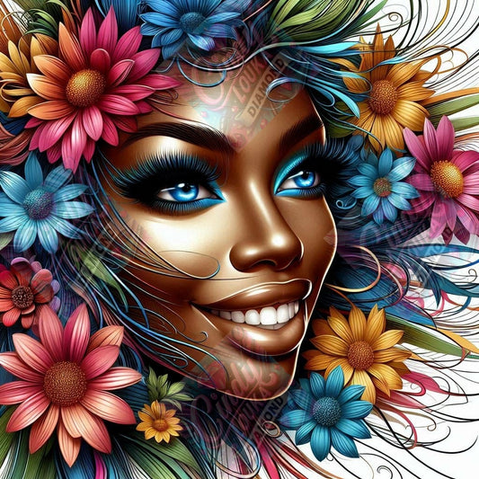 Mystique Florale 70x70 cm
