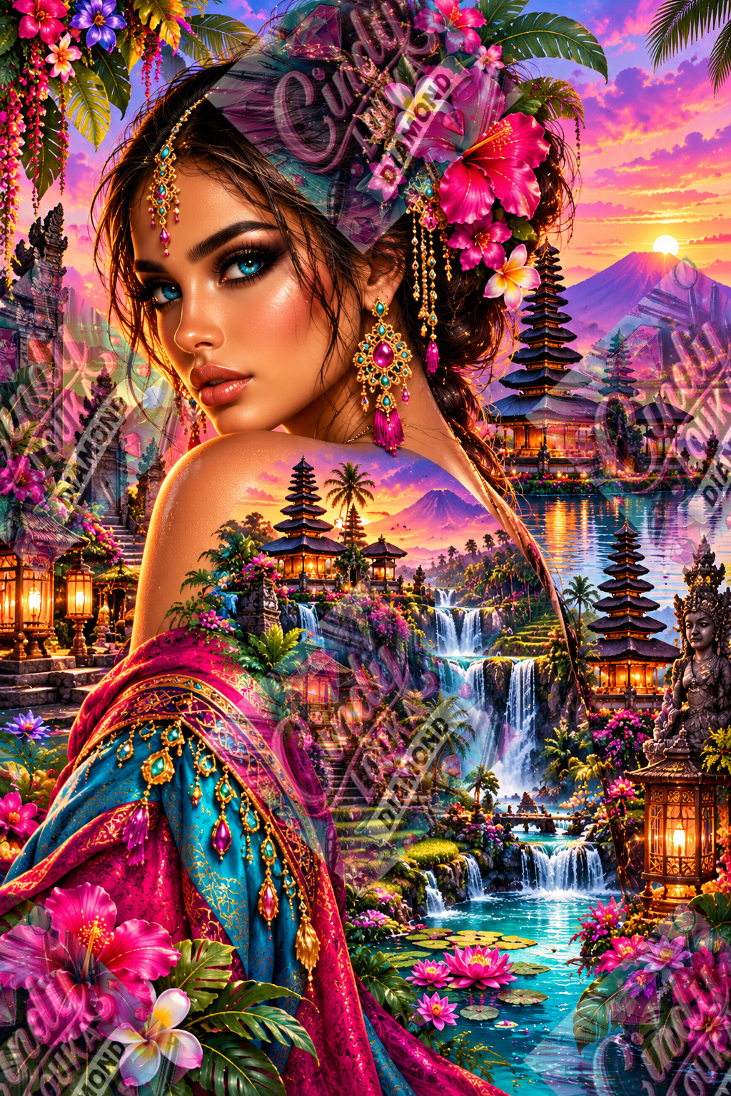 L'Inconnue de Bali 60x90 cm