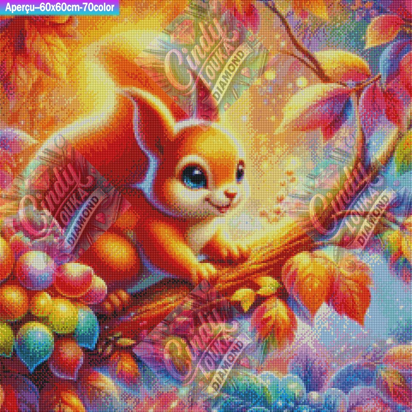 Ptit Trésor des Branches 60x60 cm